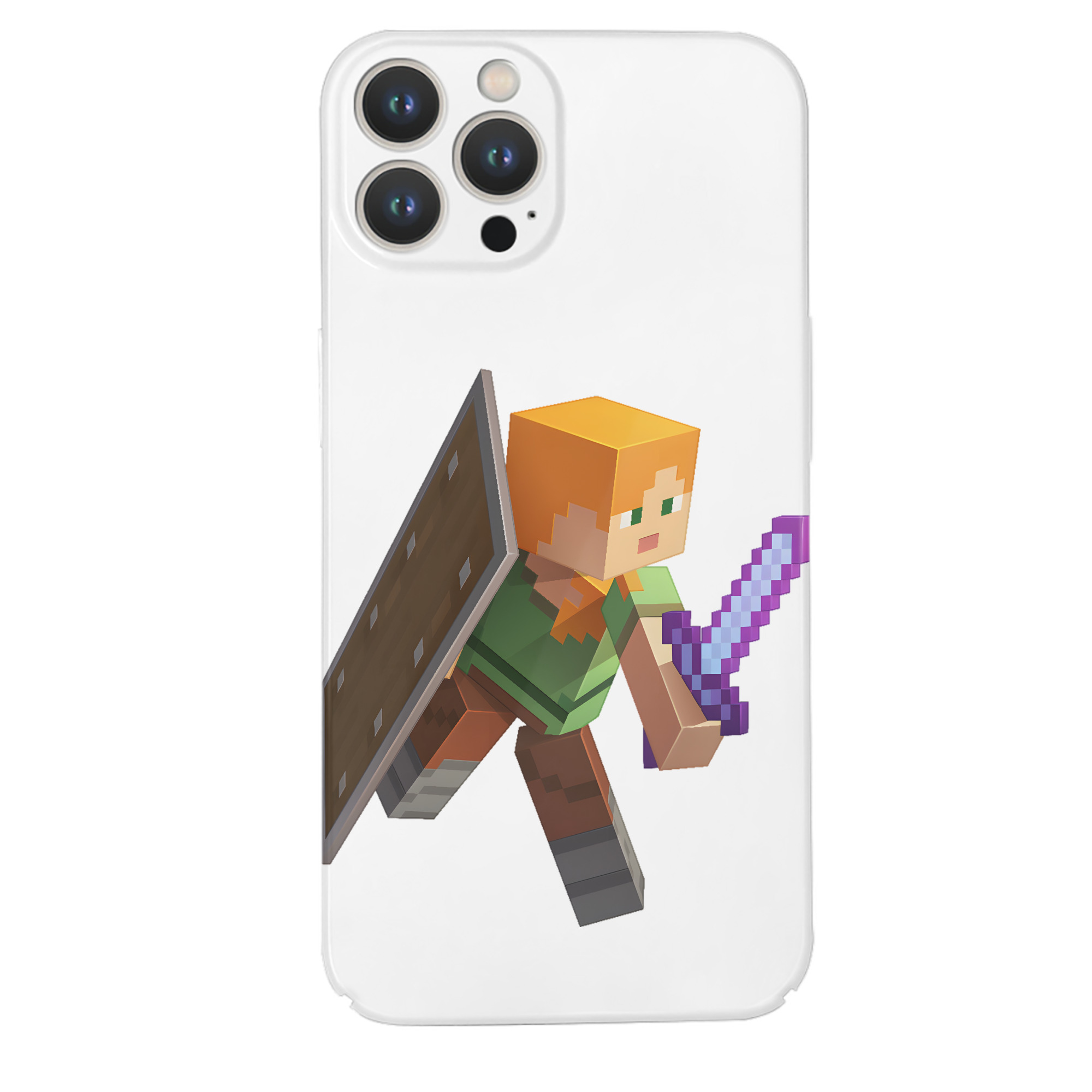 （画像用） マインクラフト ブロックの世界 Minecraft MC Block world 【iPhone 14シリーズ対応】ハードケース